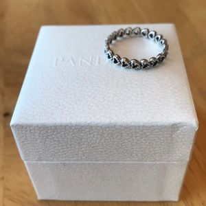Pandora band of hearts ring
